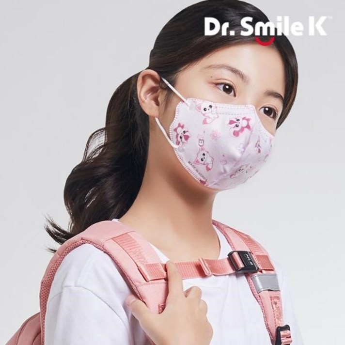 닥터스마일 K 원데이 유후와친구들 스타일 마스크 나비 1팩당 2매입, 단품