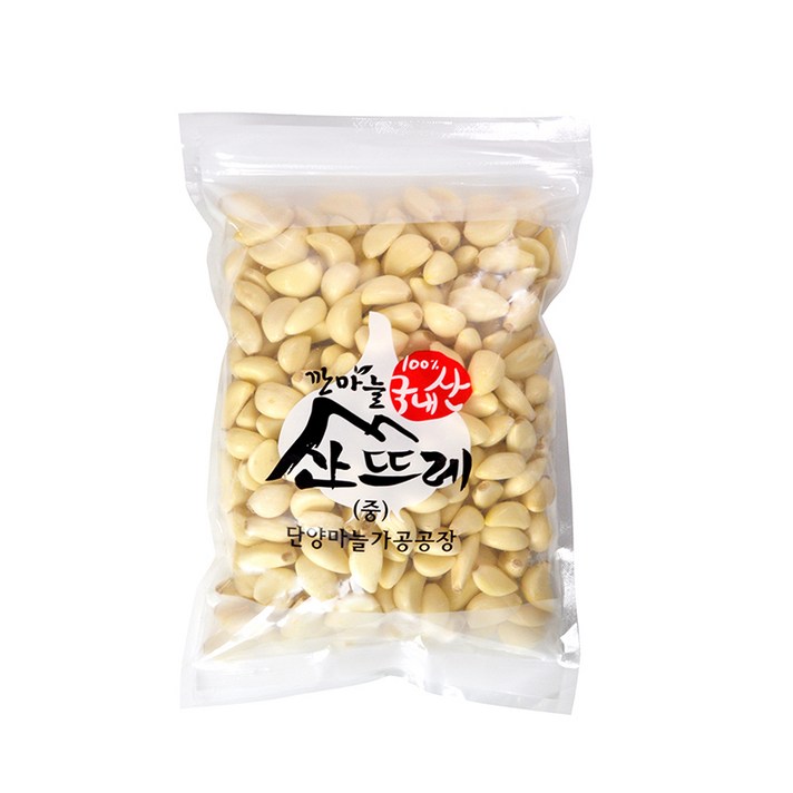 국내산 햇 깐마늘 중 사이즈 1kg, 1봉