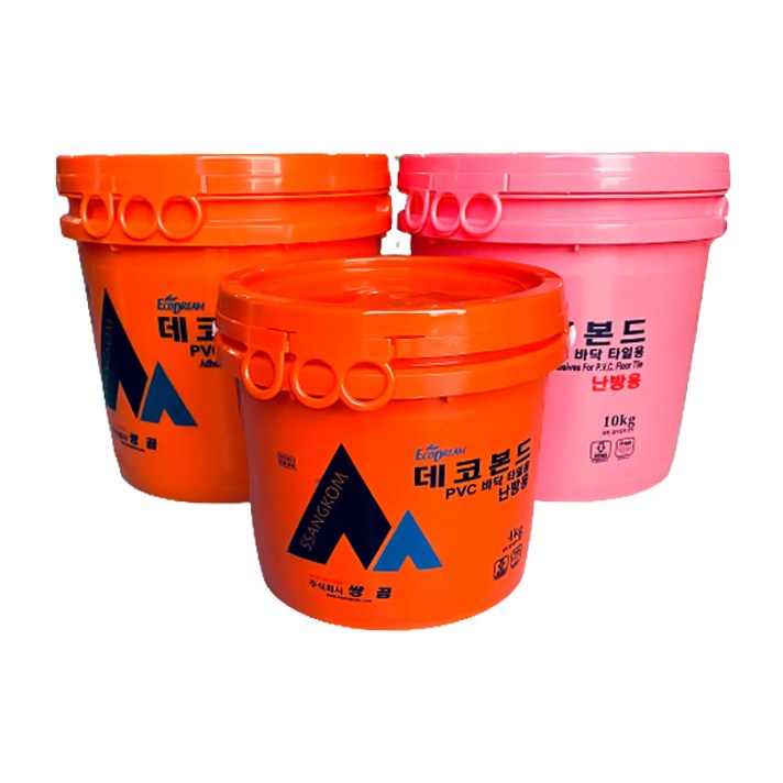 데코타일본드 데코타일 4kg 10kg 난방용 온돌겸용 친환경성 쌍곰 반품불가, 온돌겸용데코타일본드4kg