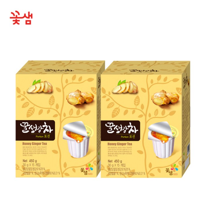 꽃샘 생강차포션15개입x2개, 1개