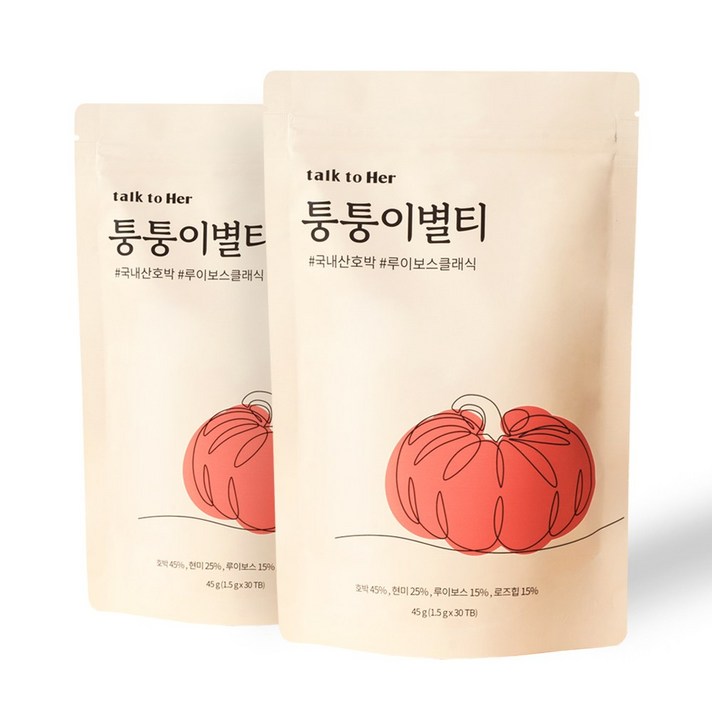 톡투허 퉁퉁이별티, 1.5g, 30개입, 2개