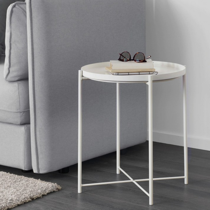 IKEA 이케아 GLADOM 글라돔 트레이 테이블, 화이트 503.378.20