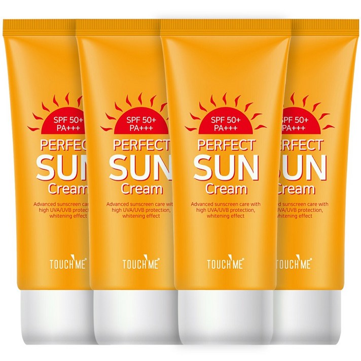 터치미 퍼펙트 썬크림 선크림 자외선차단제, 60ml, 4개
