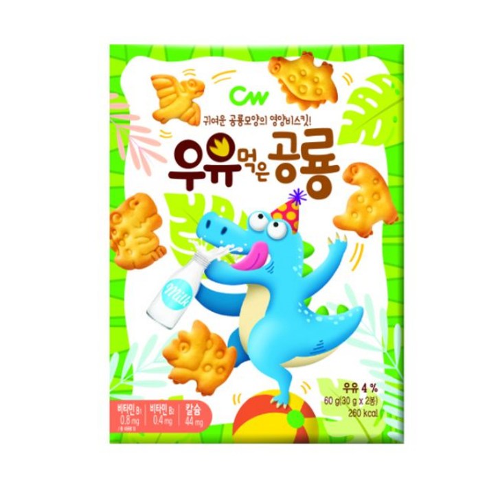 청우)우유먹은공룡60G(CW025)x3개