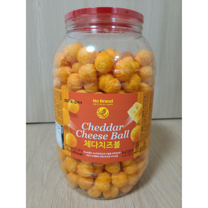 노브랜드 체다치즈볼 370g, 1개
