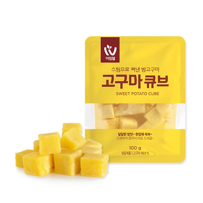 아임웰 스팀 한입 밤고구마, 100g, 20개