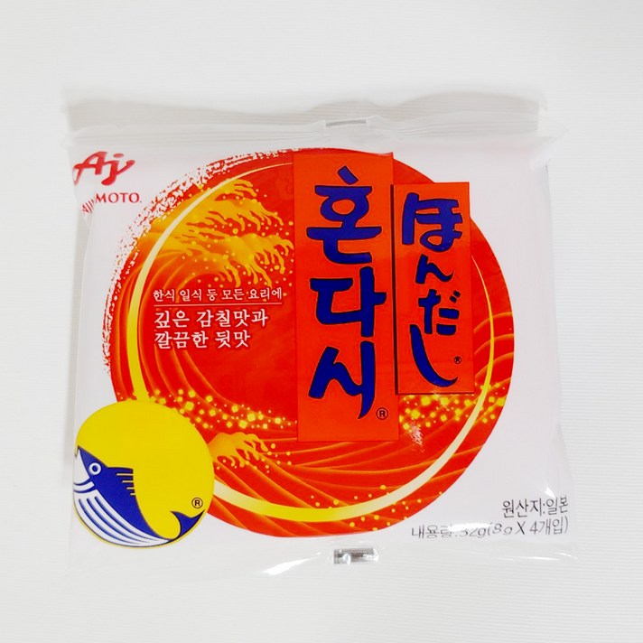 오무행 짬뽕다시 500g 1개 소스 짬뽕 만들기 국물 육수 업소용 식자재, 아지노모토 혼다시 (8gX4개압), 8g X 4P