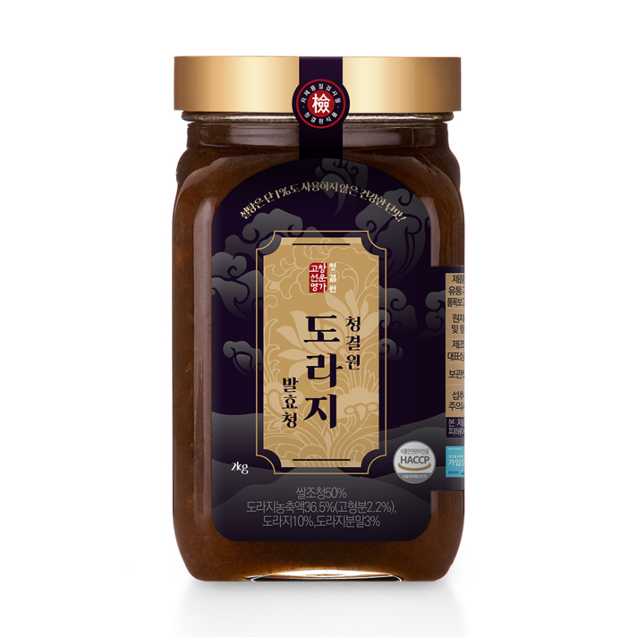 청결원 고창선운명가 도라지 조청, 1개, 2kg