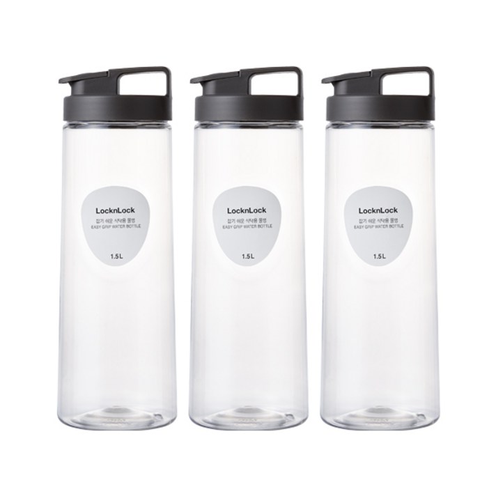 락앤락 잡기쉬운 물병 3p, 그레이, 1500ml