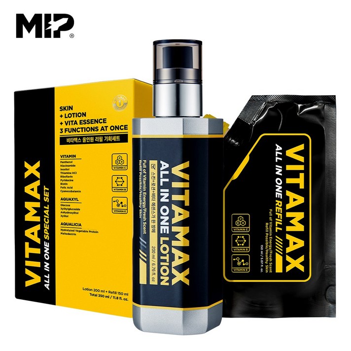 미프 비타맥스 올인원 로션 200ml+리필 150ml 기획세트 미백&주름개선 2중 기능성, 단품