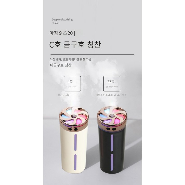 새로운 자동차 가습기 아로마 디퓨저 분위기 빛 작은 휴대용 안개 스프레이 청정기, X35 블랙 (플러그인)