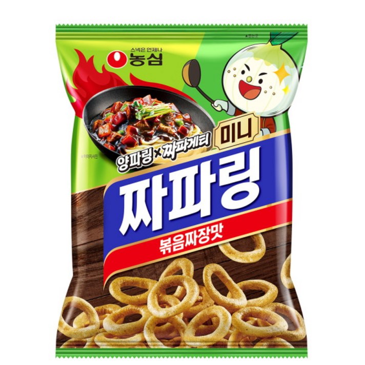 농심 미니 짜파링, 65g, 16개