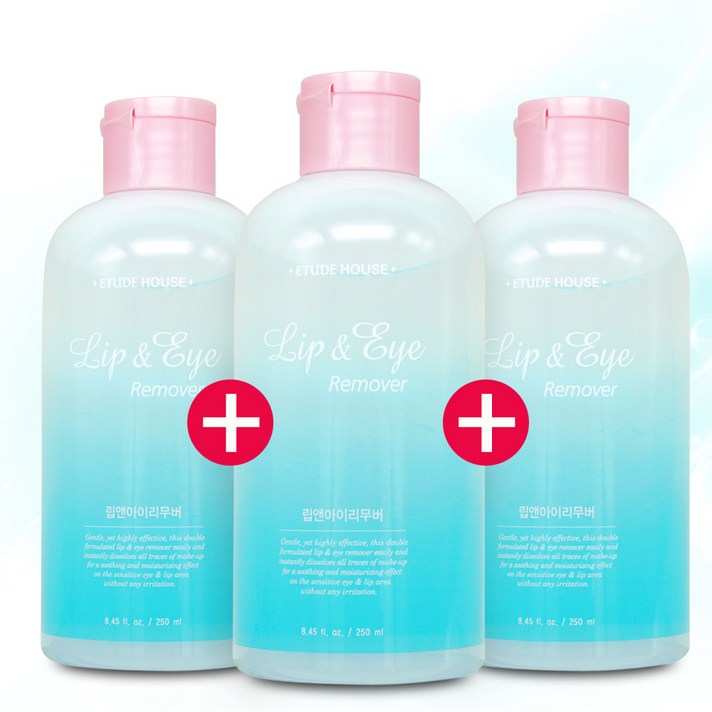 에뛰드하우스 립 앤 아이 리무버, 250ml, 3개