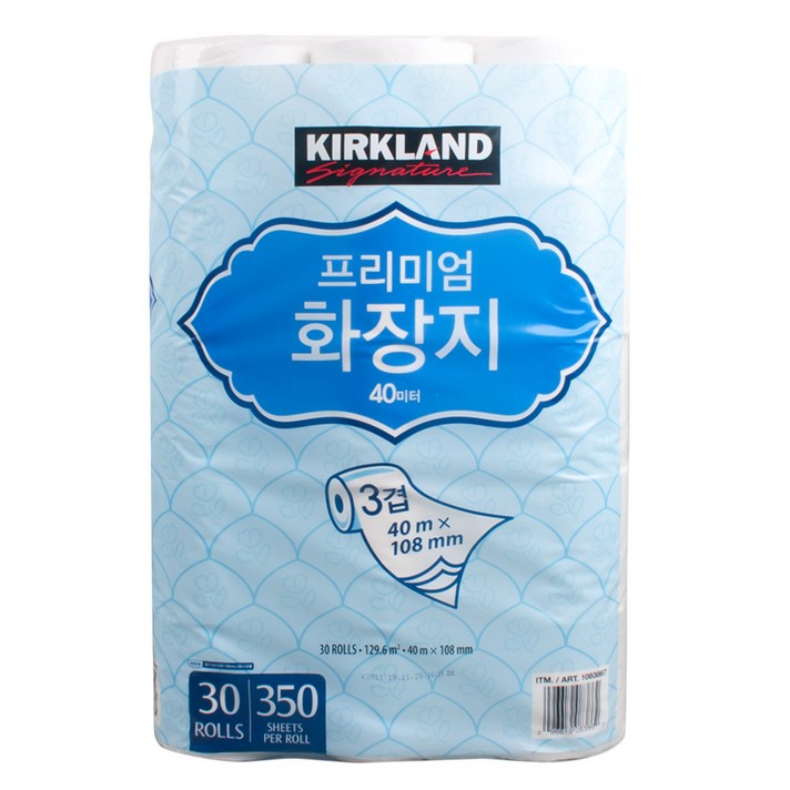 커클랜드 프리미엄 화장지 3겹 롤화장지 30롤, 1팩