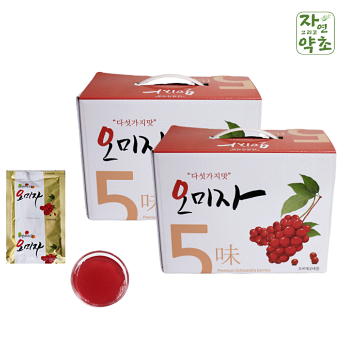 문경 오미자즙 음료 파우치 100ml 50포 100포, 100팩, 1