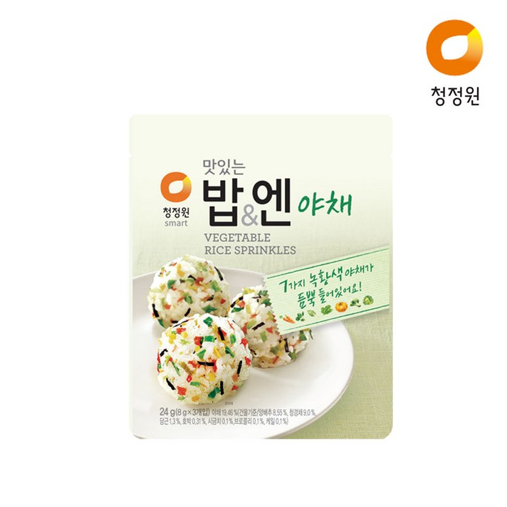 청정원 맛있는밥&엔 야채, 24g, 1개