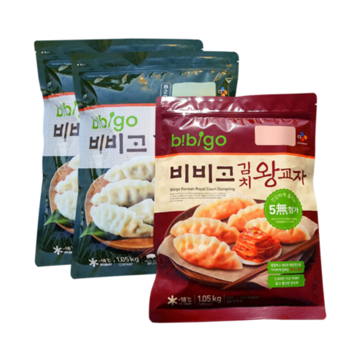 비비고 왕교자1.05k 2봉 +김치왕교자1.05k 1봉, 3.15kg, 1개