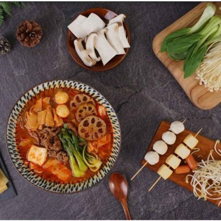 집에서즐기는 마라탕 밀키트 2인분 13가지 재료 마라샤브 만들기 하이디라오 쿠킹박스 캠핑, 야채 마라탕, 순한맛