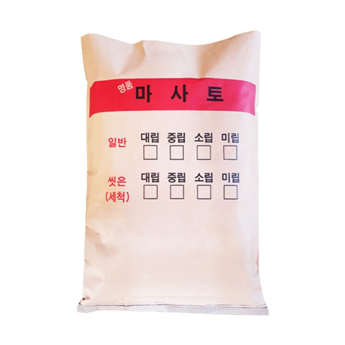 세척마사토 20kg 대 중 소립 다육이 분갈이흙 거목산업사 씻은 마사토 화분 흙 돌, 중립, 1개