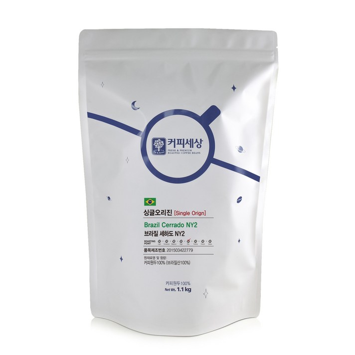 커피세상 원두 브라질 세하도 NY2, ③핸드드립/커피메이커, 1.1kg