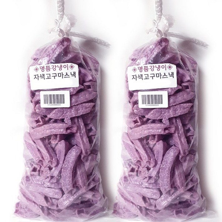 명품강냉이 뻥튀기과자 자색고구마스틱스낵 150g x 2개 초특가, 1세트