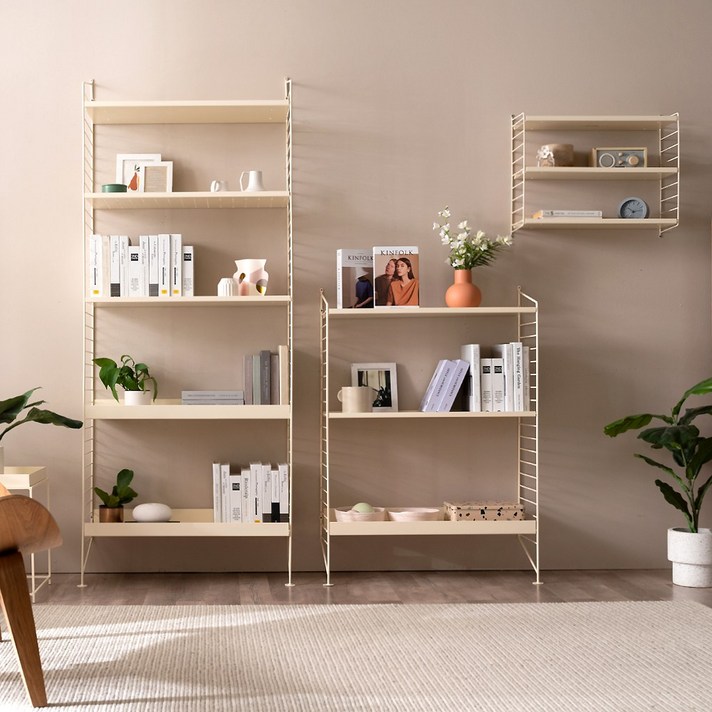 무어 미니 3단 철제선반/shelf/벽선반, 바닐라