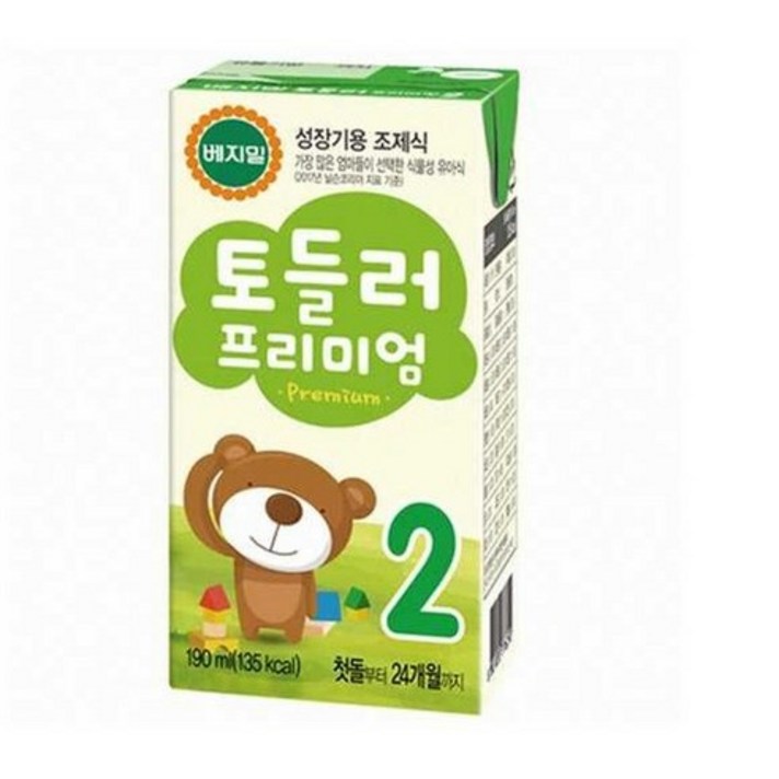 베지밀 프리미엄 토들러2 두유 190ml, 30팩