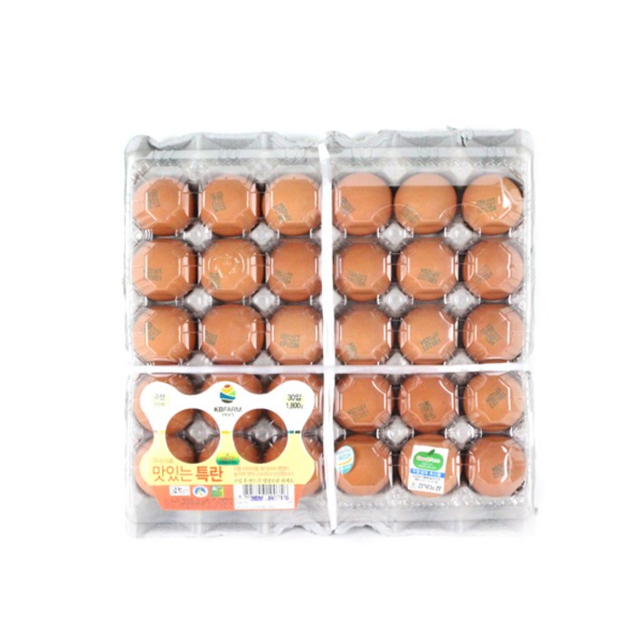 KB farm 친환경 무항생제 계란 특란30구, 30구
