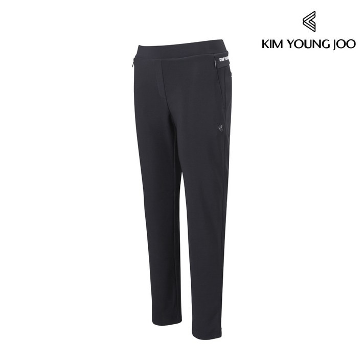 김영주 여성 가을 겨울 기모 본딩 시보리 트레이닝 밴딩 팬츠
