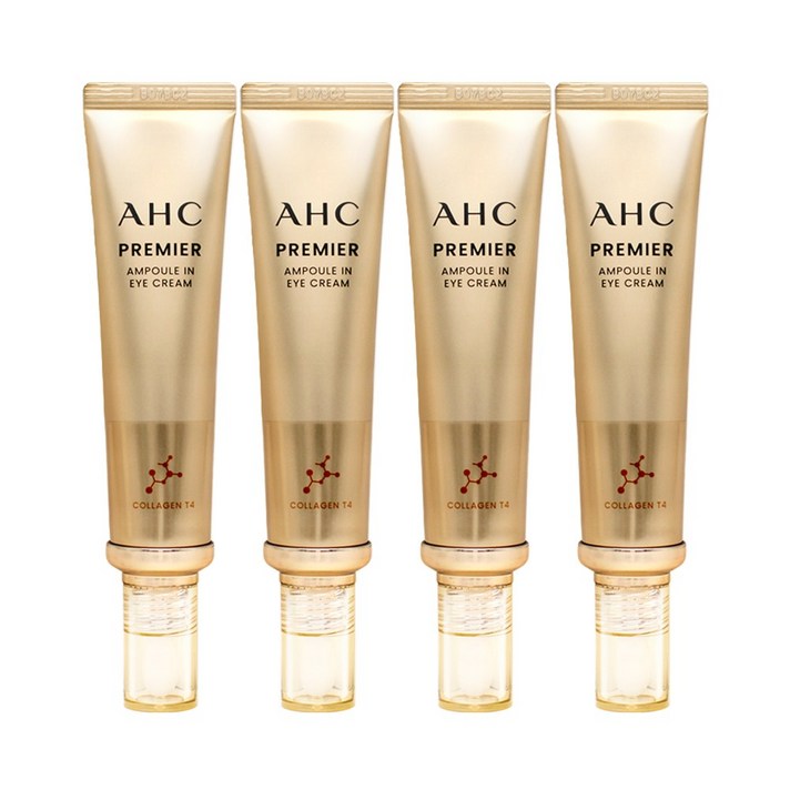 최신상 시즌 11 AHC 프리미어 앰플 인 콜라겐T4 아이크림 40ml + 아이크림샘플 증정, 4개