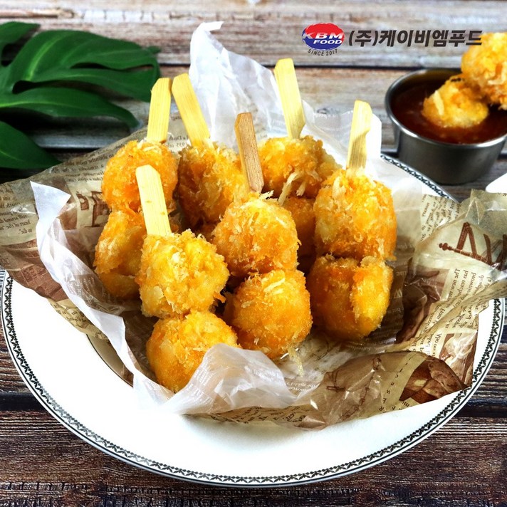 바삭한 새우튀김 감자말이 치즈볼 교자 튀김류, 통살 새우 볼 스틱 40g*25미