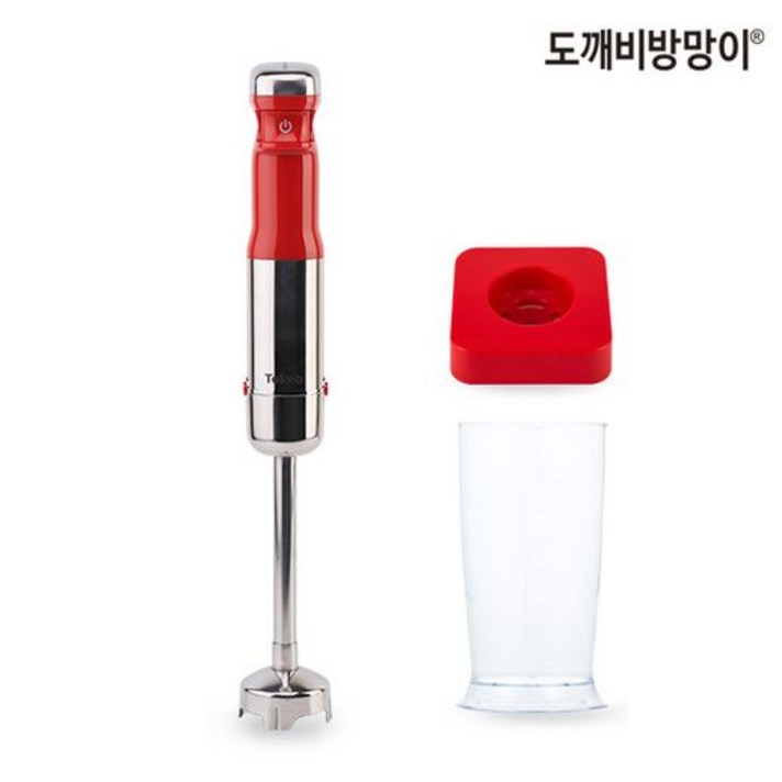 무선 도깨비방망이 기본세트(본품+600ml컵), 레드
