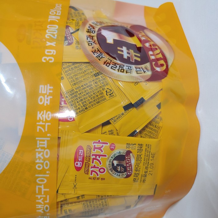 오무행 짬뽕다시 500g 1개 소스 짬뽕 만들기 국물 육수 업소용 식자재, 움트리 강겨자 3g X 100P, 3g X 100P