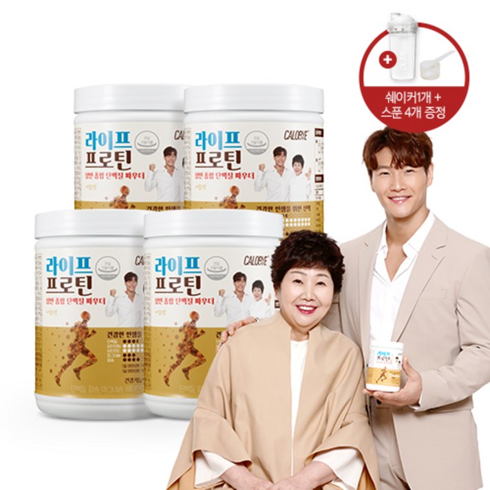 칼로바이 라이프 프로틴 + 쉐이커 세트, 280g, 4개입