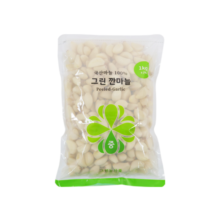 그린농산물 국내산 깐마늘, 1봉, 1kg (중)