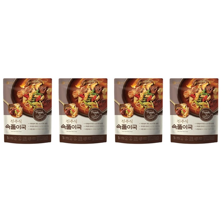 아워홈 진주식 속풀이국 400g x 4팩