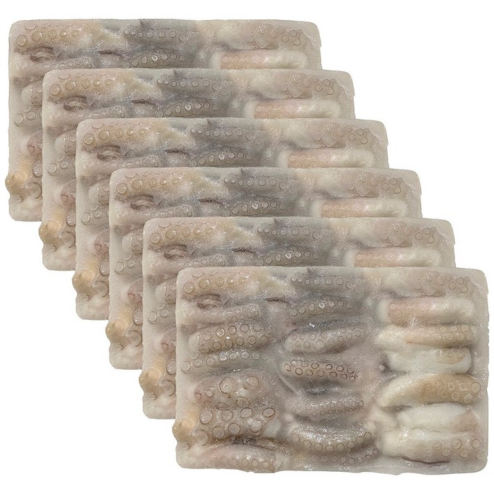 힘찬푸드 손질 절단낙지L, 6팩, 450g