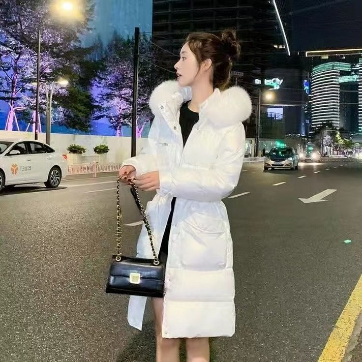 겨울여자숏패딩 밝은 면 패딩 여 겨울 하프신상 키 작은 패딩두꺼운 털 칼라 코트 트렌드