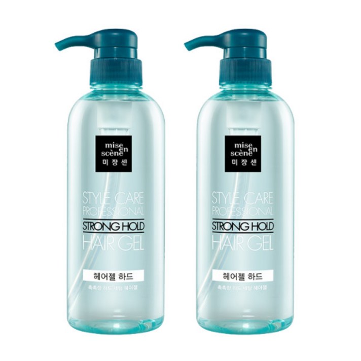 미쟝센 스타일케어 프로페셔널 스트롱 홀드 헤어젤 하드 500ml, 2개