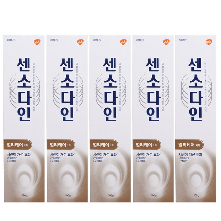 센소다인 멀티케어 시린이개선 치약, 100g, 15개
