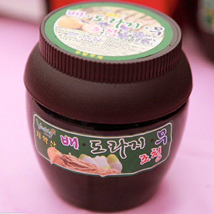 목에 좋은음료 간질간질기침 예방 몸을 따듯하게하는차 시아버지생신선물 배도라지무조청, 1kg