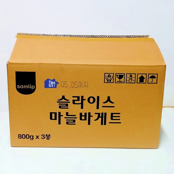 삼립 슬라이스마늘바게뜨 800g(3개) 과자, 3개, 800g