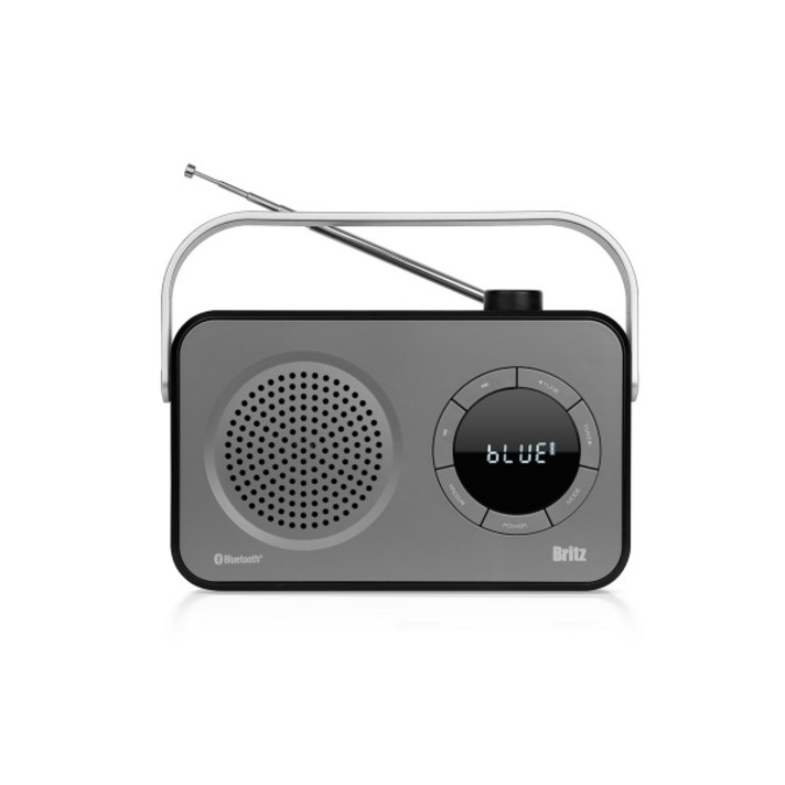 브리츠 포터블 라디오 블루투스 스피커 BZ-R800BT, 블랙