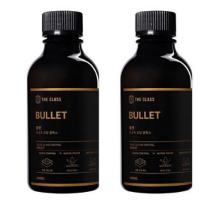 더클래스 불렛 차량용 초고속 코팅 물왁스, 300ml, 2개