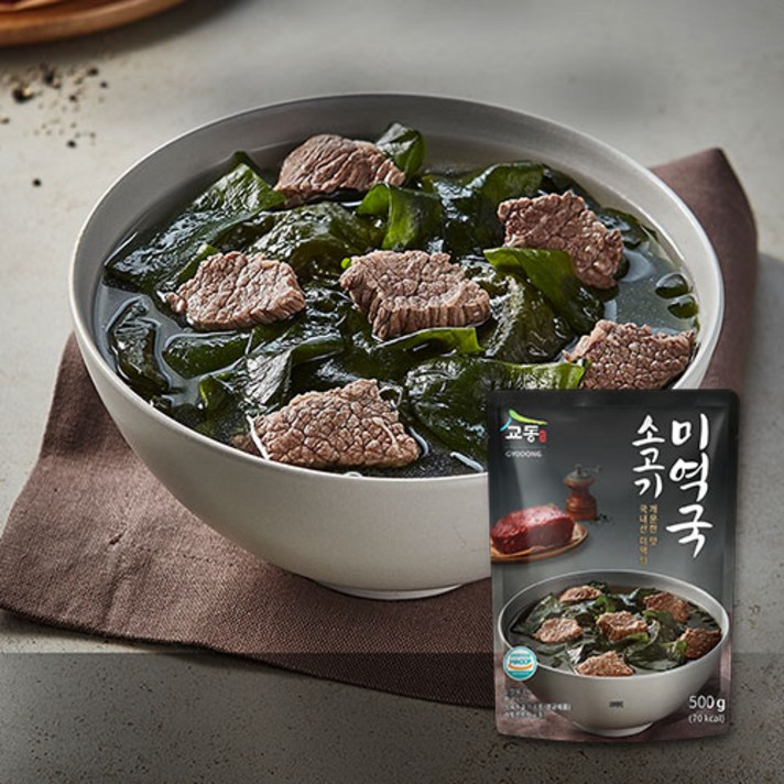 교동식품 소고기 미역국, 500g, 10개