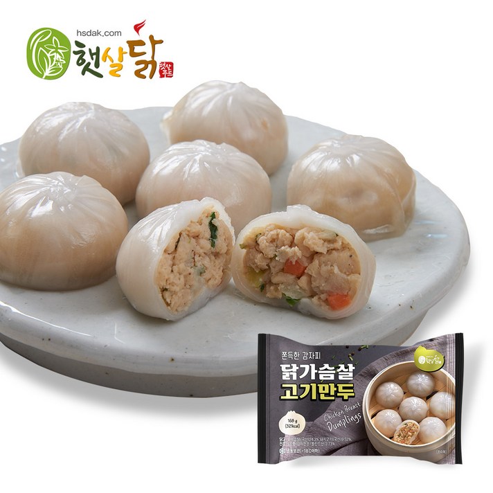 햇살닭 쫀득한 감자피 닭가슴살 고기만두 (168g), 10팩(168gX10팩)