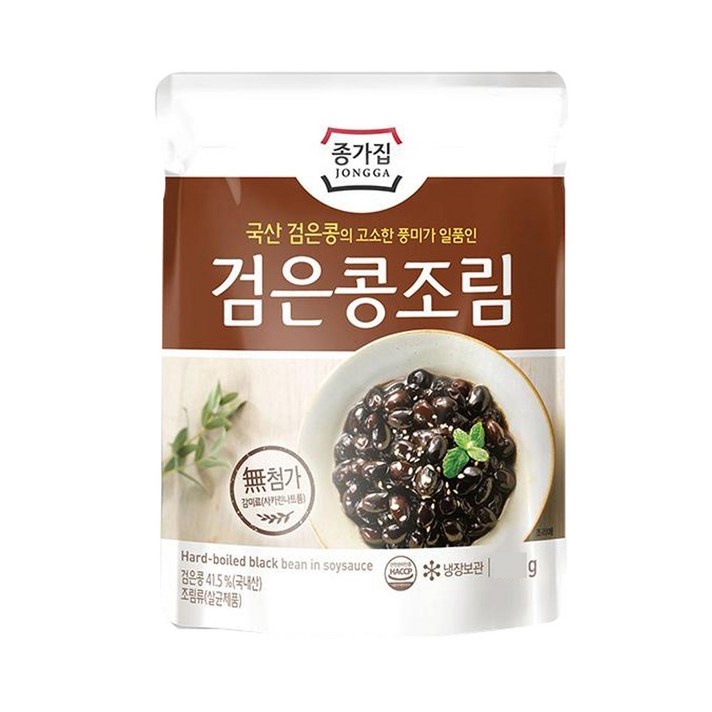 김여사마켓 한끼밥상 밥도둑반찬!!! 종가집 검은콩조림60g 조림류, 5개, 60g