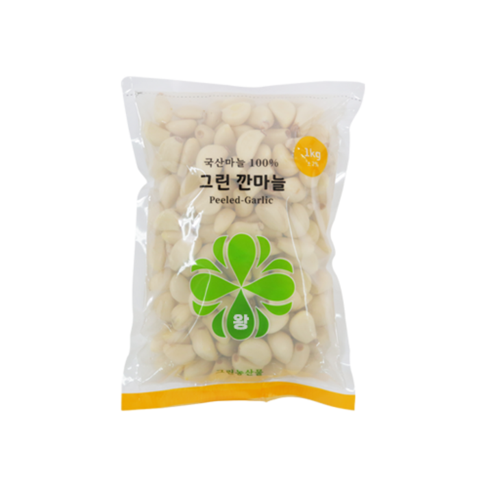 그린농산물 국내산 깐마늘, 1봉, 1kg (왕)