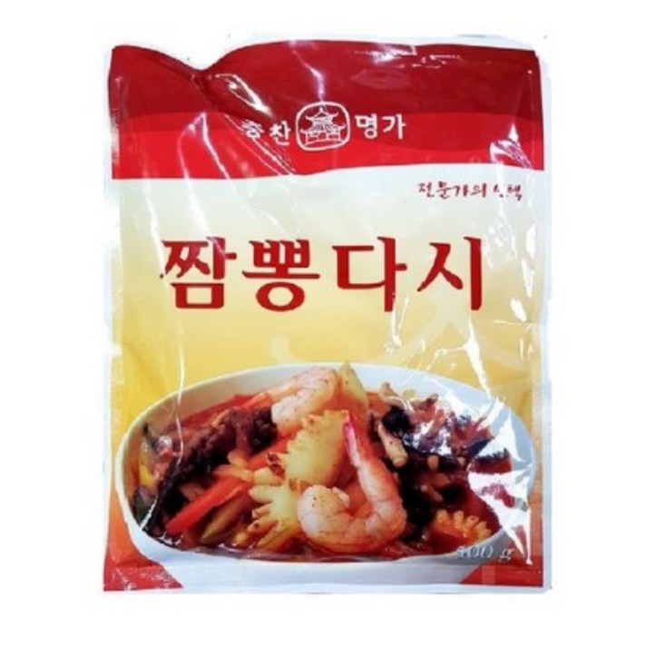 중찬명가 짬뽕 다시 조미료, 500g, 4개