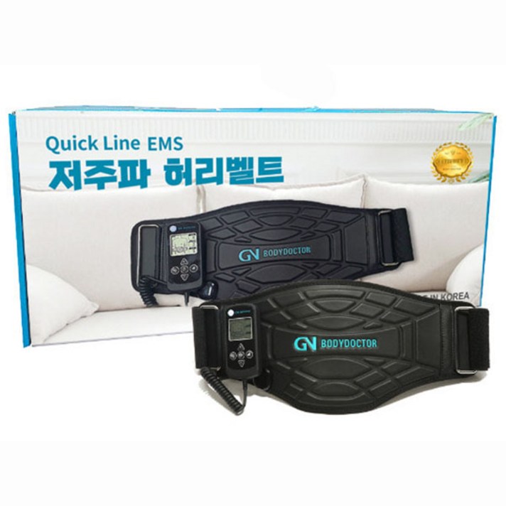 바디닥터 퀵라인 EMS 저주파 무선 허리벨트 라인 ems 저주파, GN-EMS-01